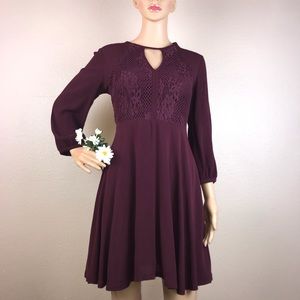 Anthro Others Follow Gauzy Lace Boho Dress
